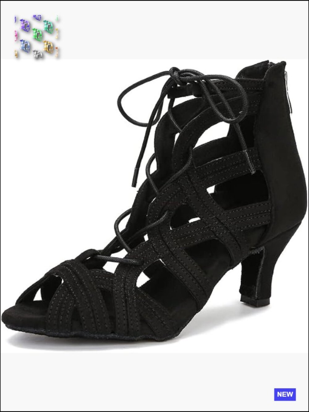 Women's Latin Dance Boots 2.5 Inch Heels Salsa Tango Practice Performance Shoes